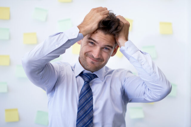 Imprenditore stressato